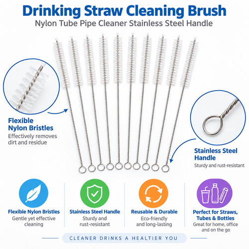 Drinking straw cleaning brush - drinking,