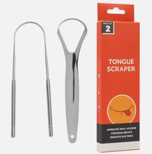 Tongue scraper stainless steel - tongue,
