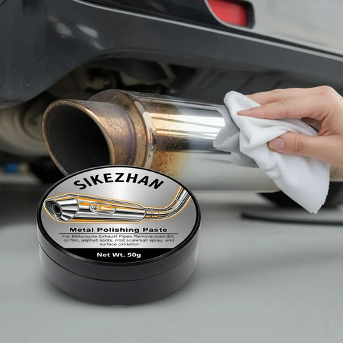 Auto exhaust pipe polish - exhaust, paste