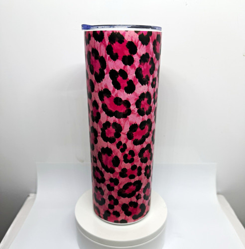 Pink black leopard print - leopard,